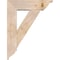 Ekena Millwork Traditional Traditional Smooth Bracket w/ Offset Brace, Douglas Fir, 7 1/2"W x 26"D x 34"H BKT0806X26X34TRA01SDF - alternate 4